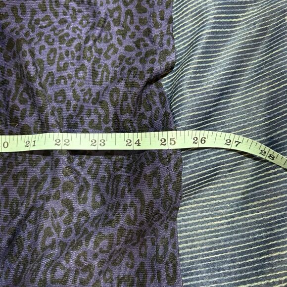 Mario Serrani Italy Women’s L Purple Black Animal Print Sweater Long Sleeve - Picture 5 of 6